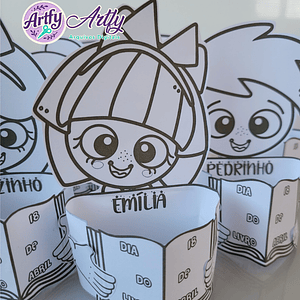 Dobradura personagem do sítio - Emília 