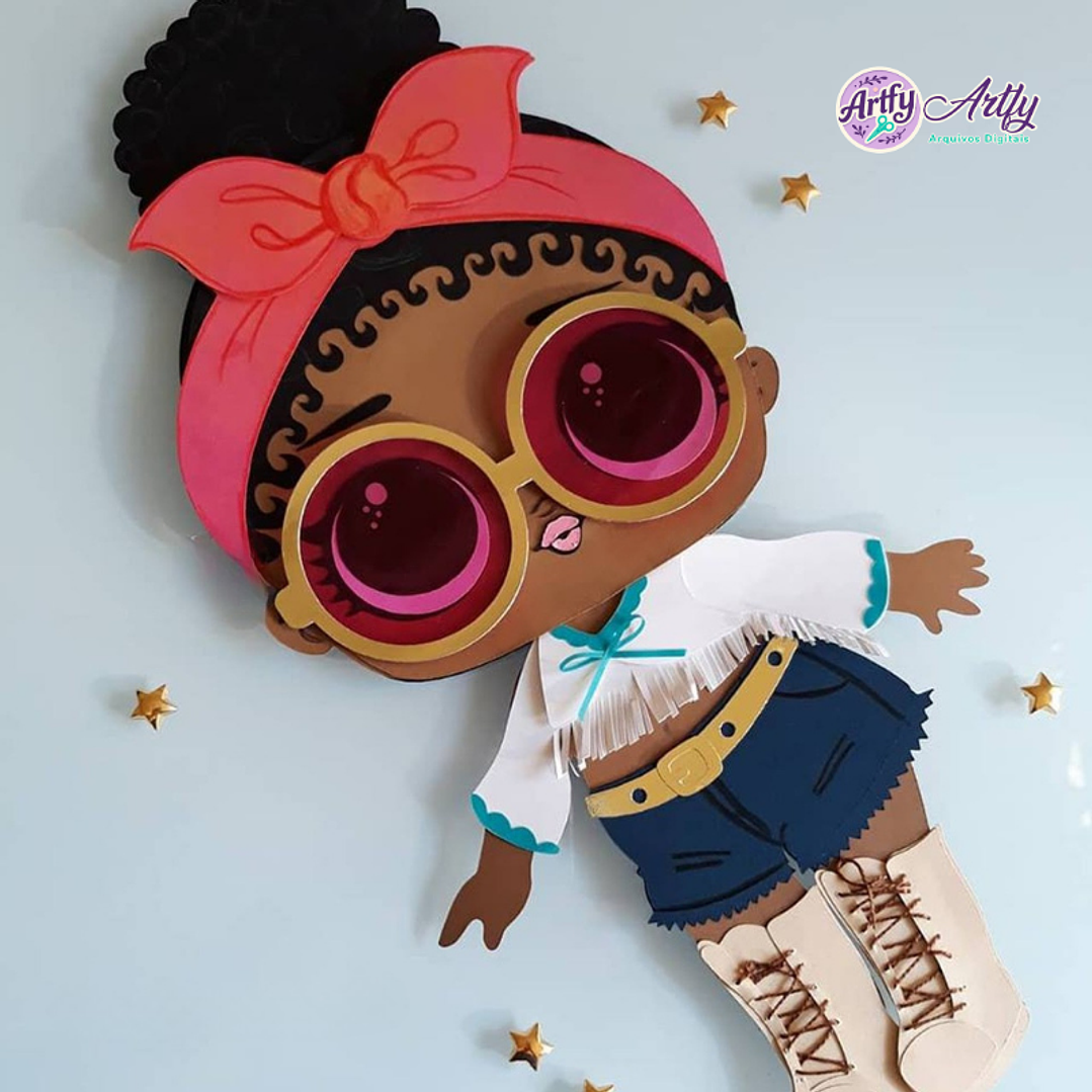 Boneca estilosa - figurinha 1