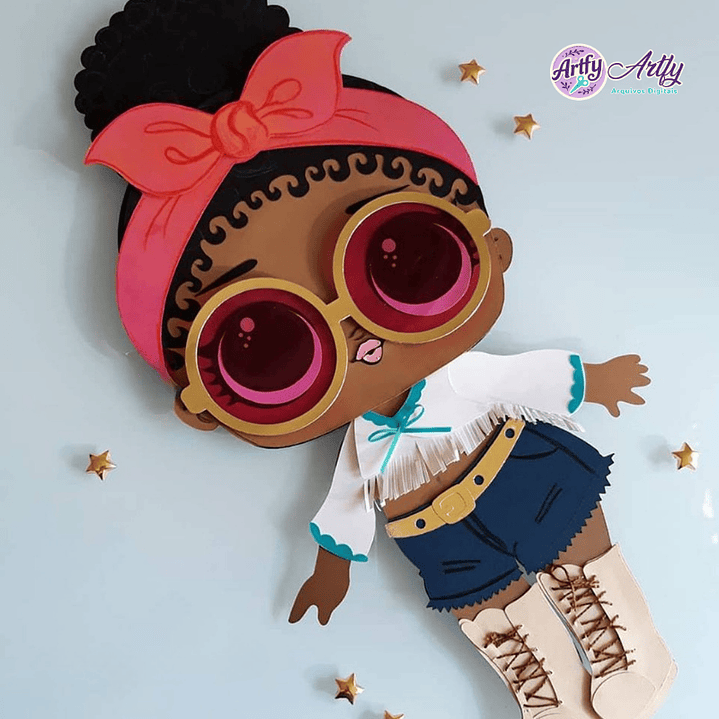 Boneca estilosa - figurinha 1