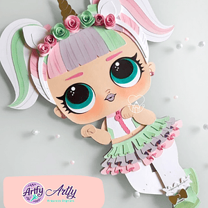 Corte Boneca Unicórnio