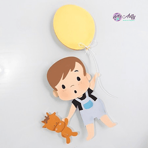 Menino com Balões - Camadas