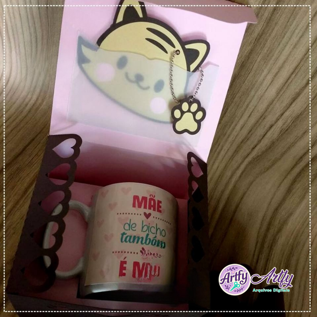 Caixa Caneca para Mãe Bichinho 1