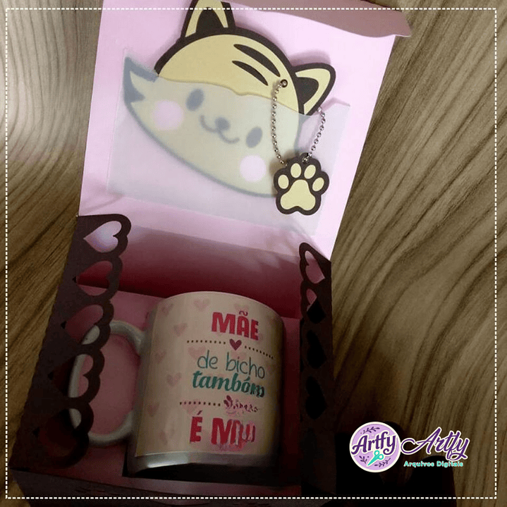 Caixa Caneca para Mãe Bichinho 1