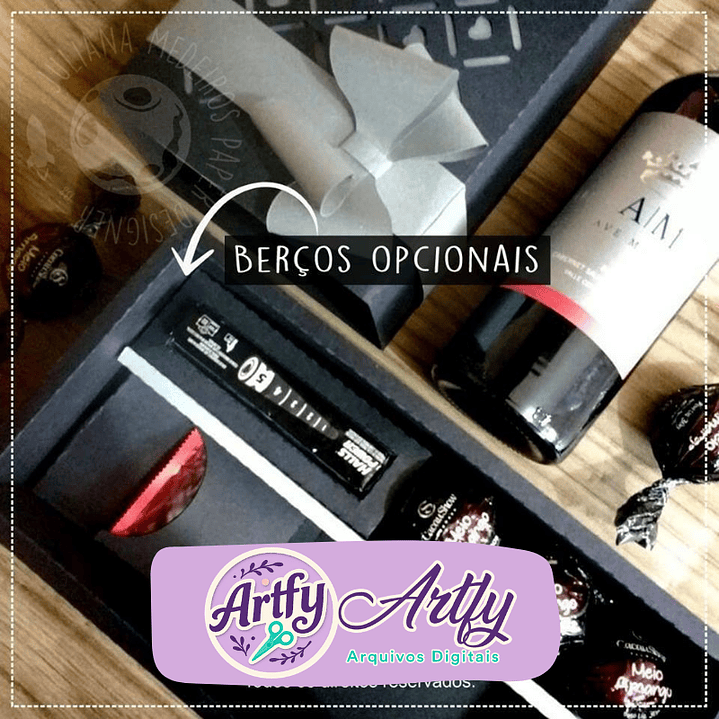 Caixa para Vinho e Bombons 1