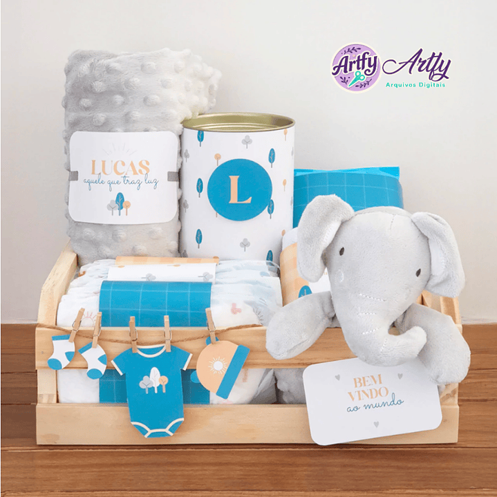 Cesta - Presente Bebê Nascimento 1