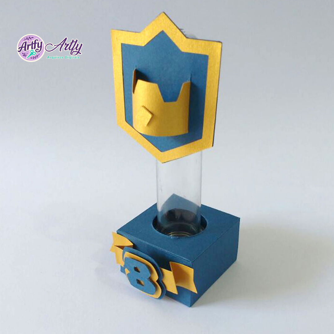 Porta Tubete Escudo Clash Royale 1