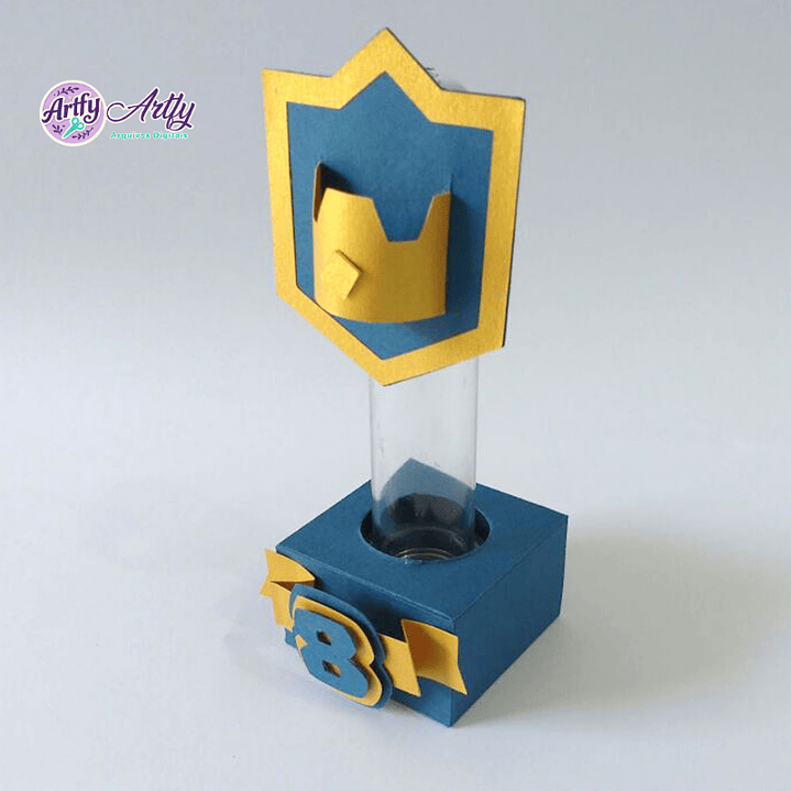 Porta Tubete Escudo Clash Royale 1