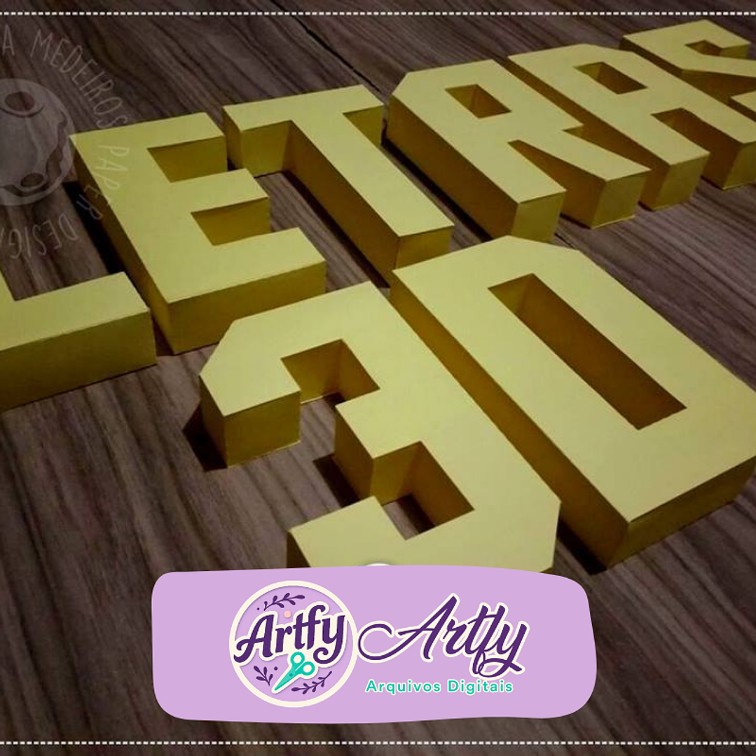 Vogais para Teste - Alfabeto 3D 1