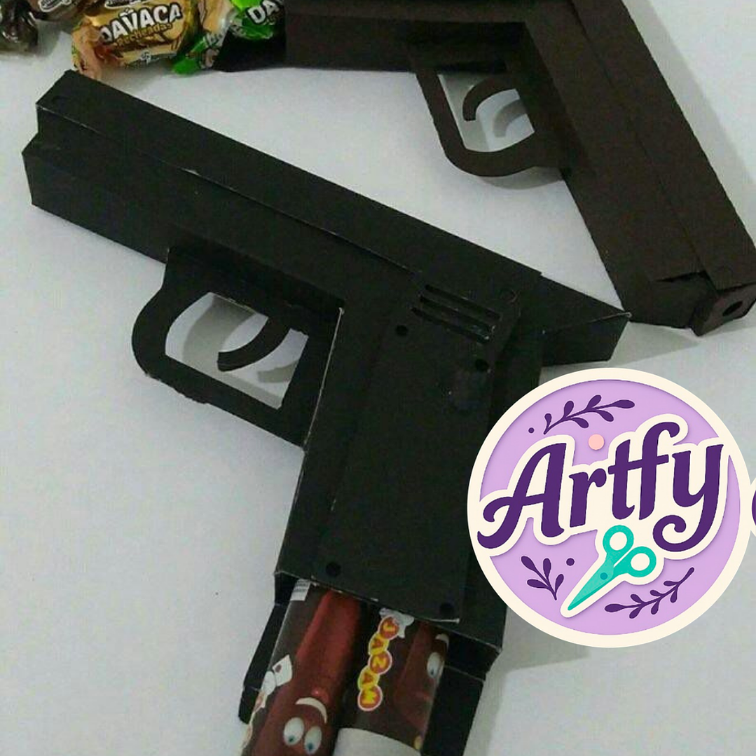 Caixa Pistola Porta Balinhas 1