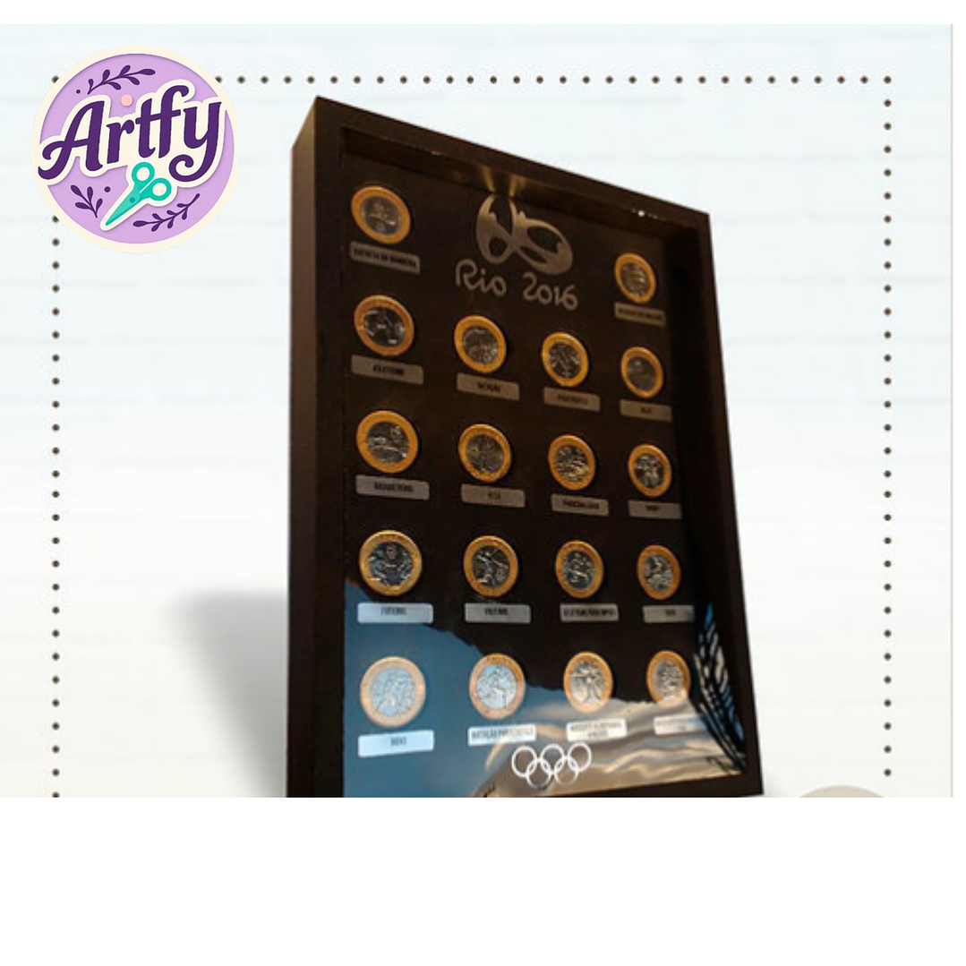 QUADRO PORTA MOEDAS 1