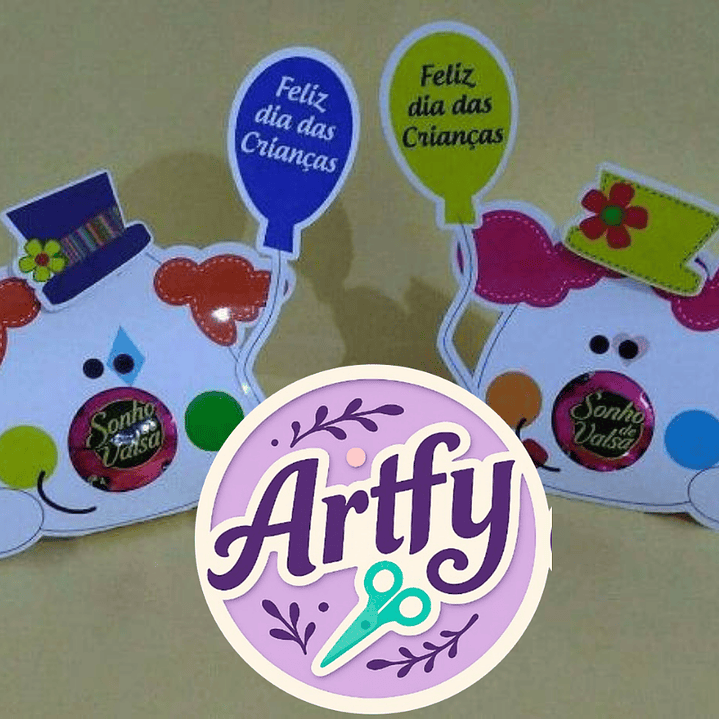 Porta Bombom Palhaço 1