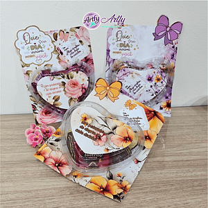 Cartões de Corações - 3 Modelos