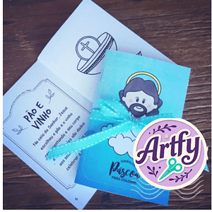 LIVRO PARA COLORIR COM SÍMBOLOS DA PÁSCOA