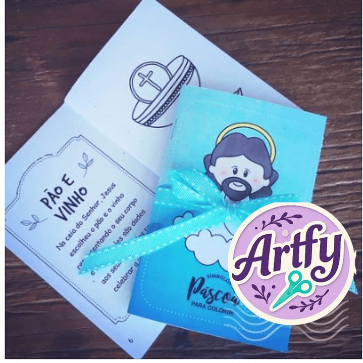 LIVRO PARA COLORIR COM SÍMBOLOS DA PÁSCOA 1