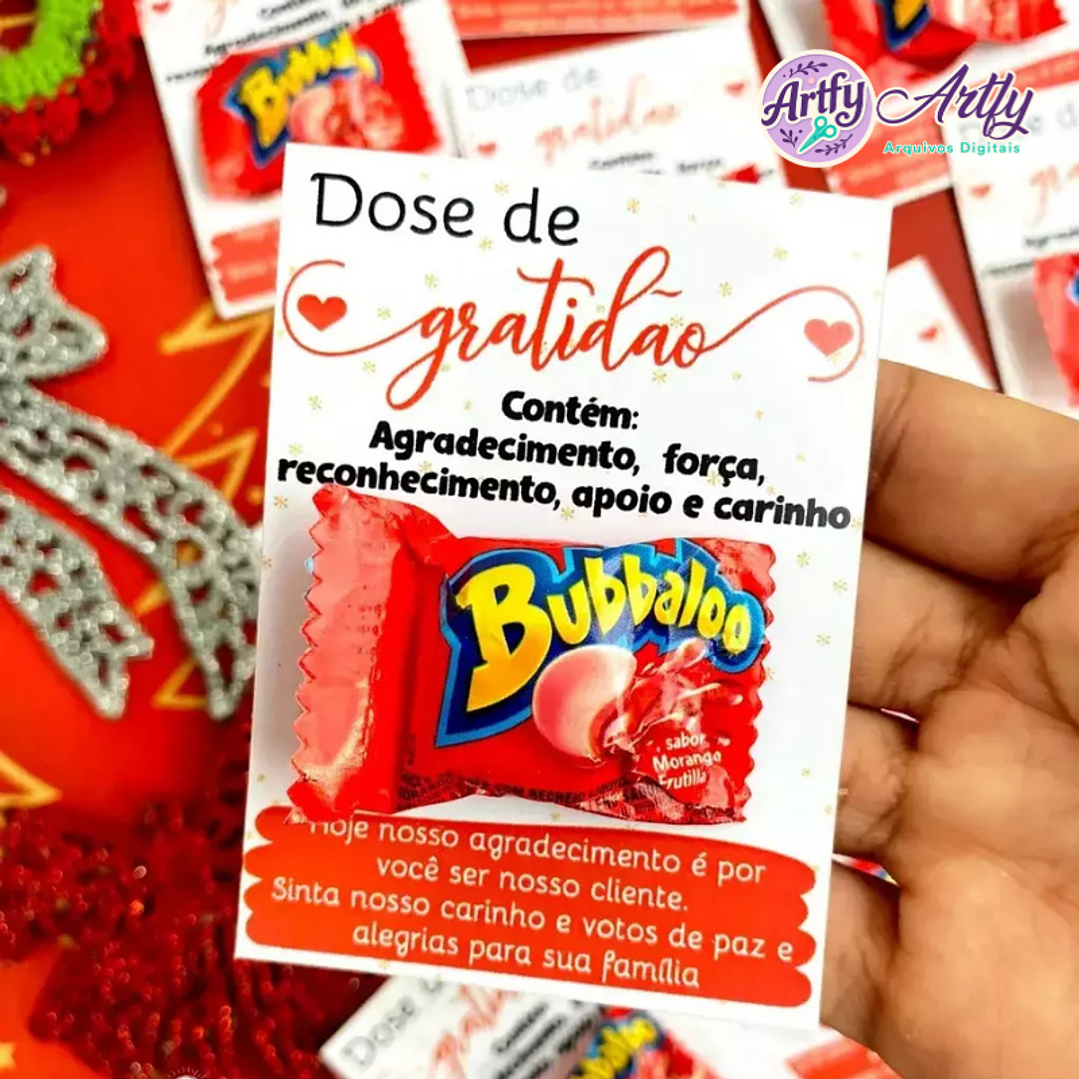 Cartão Chiclete Dose de Gratidão 1