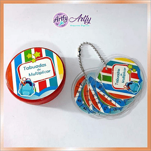 Chaveiro de Tabuada Volta as Aulas (Menino)