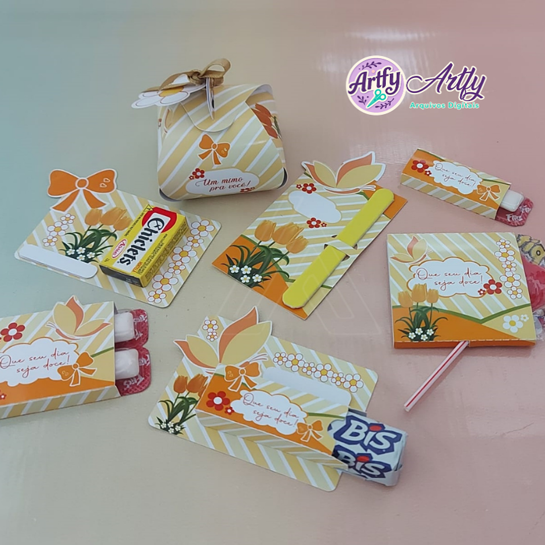 Mimos Tulipas Amarelas Kit Completo 1