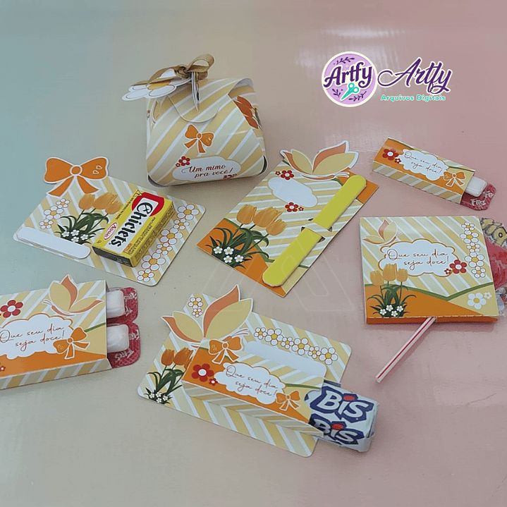 Mimos Tulipas Amarelas Kit Completo 1