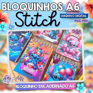 Bloquinhos A6 Stich