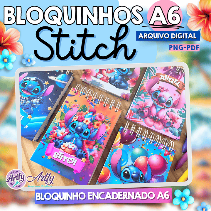 Bloquinhos A6 Stich 1