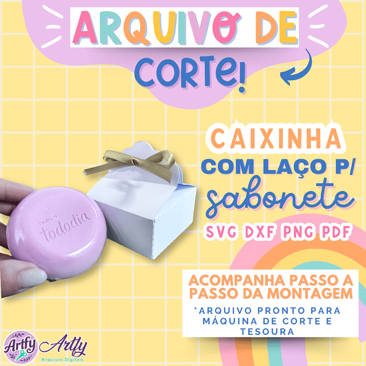 Caixinha com Laço para Sabonete 1