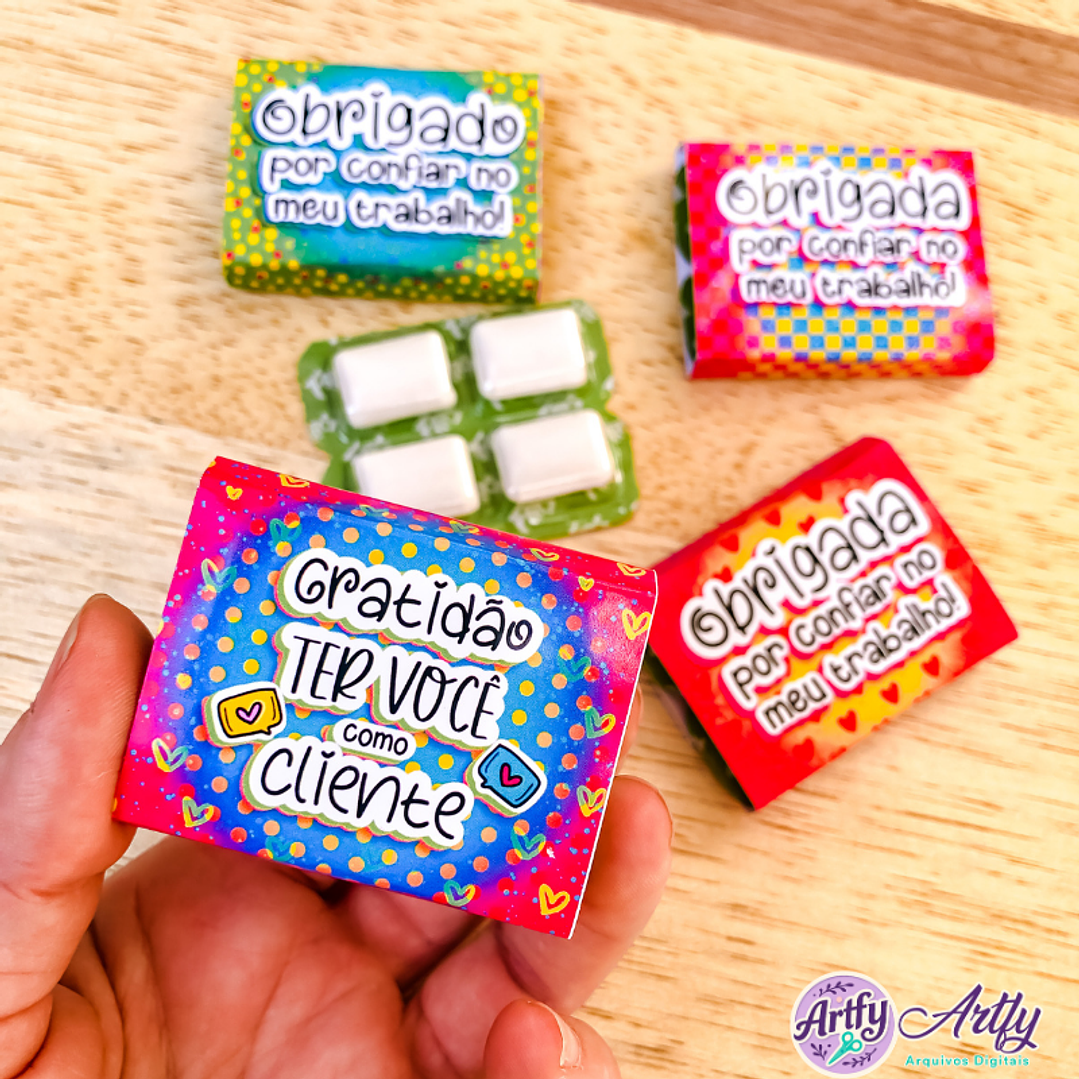 Capinha Chicletes Kit Embalagens 1