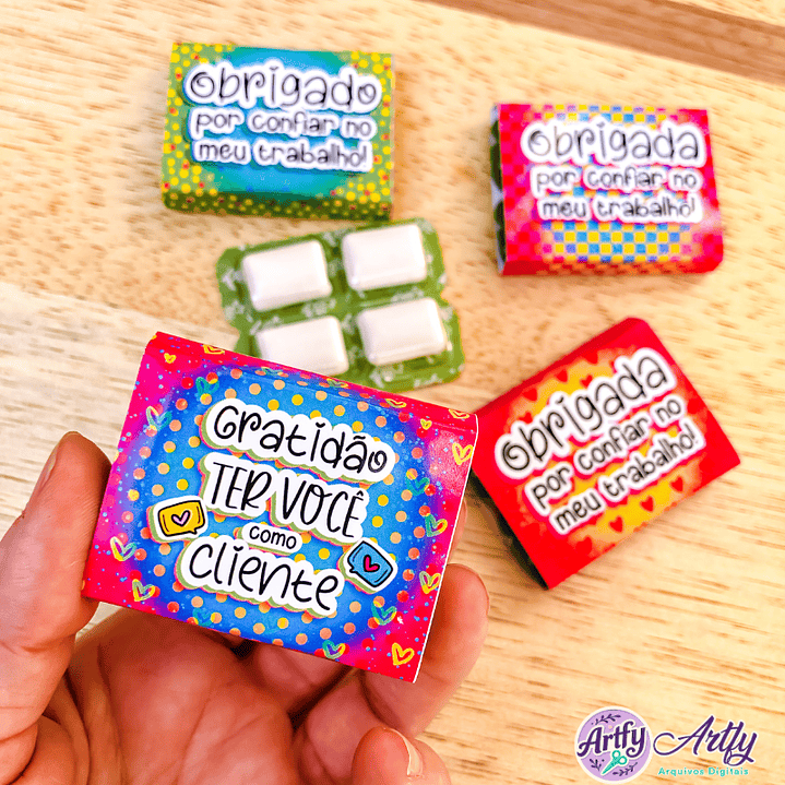 Capinha Chicletes Kit Embalagens 1