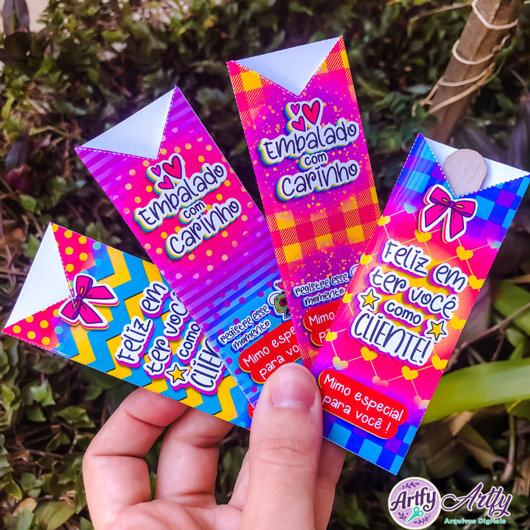 Capinhas Lixas Unhas Kit Embalagens 1