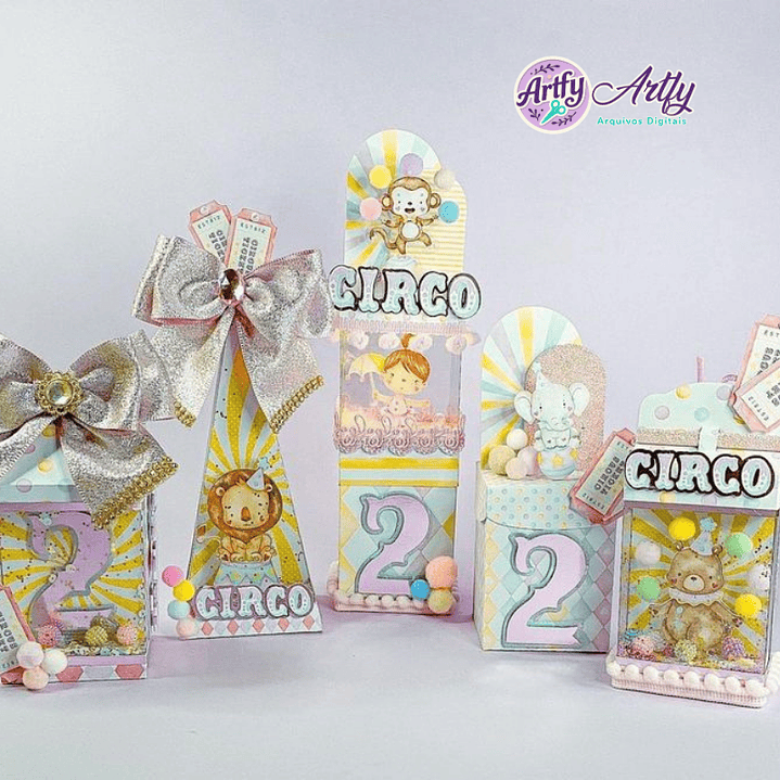 Kit Completo Caixas Vitrine Shaker 5 Moldes 1