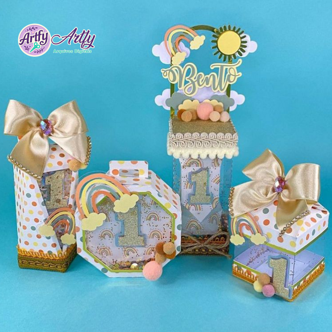 Kit de Caixas Shaker 4 Peças 1