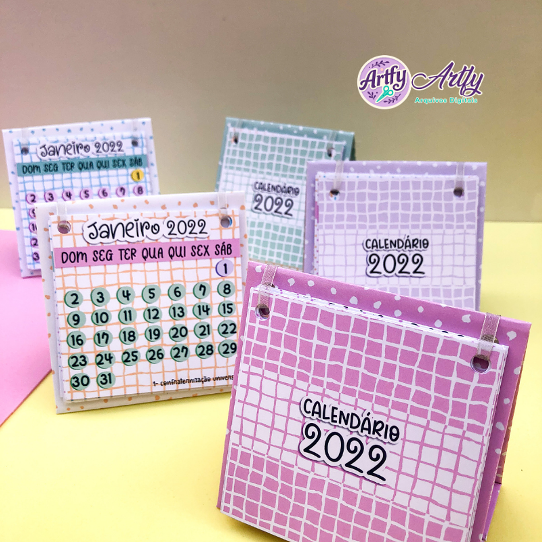 Calendário para Mesa 1