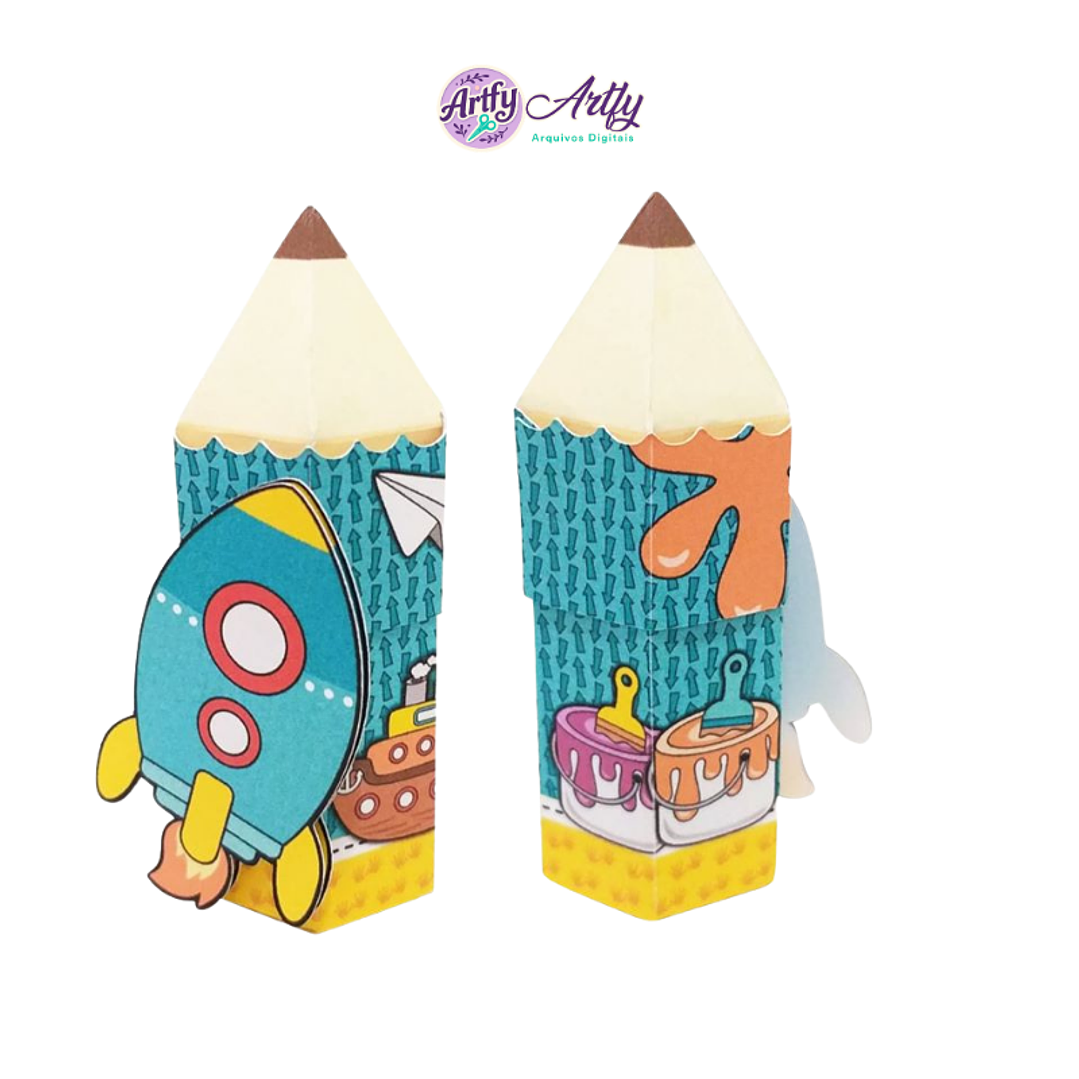 Caixa Lápis Baton 1