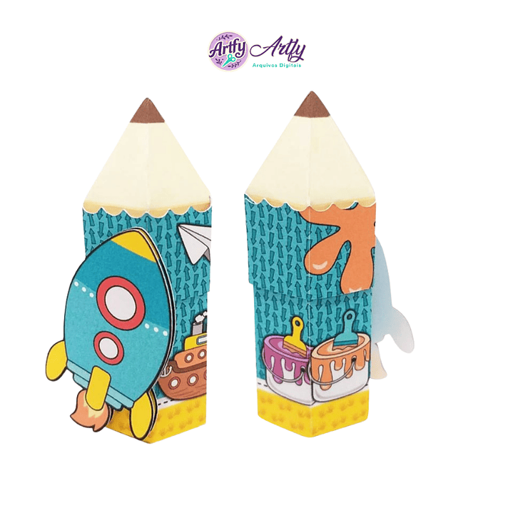 Caixa Lápis Baton 1