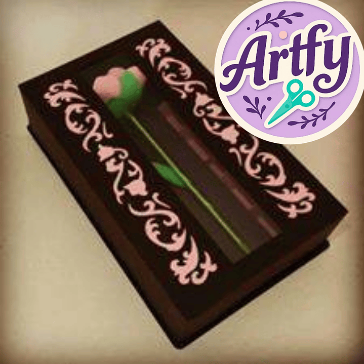 Caixa Rosa para Trufas 1