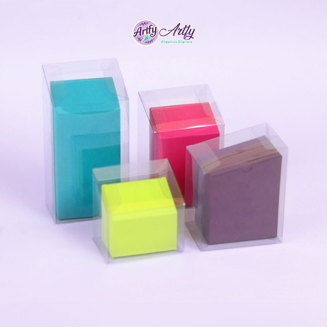 Combo de Caixas Básicas Clear Inclinadas 1