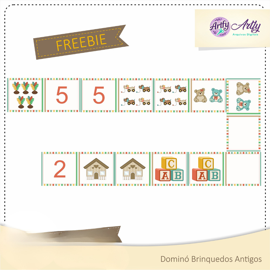 Dominó Brinquedos Antigos 1