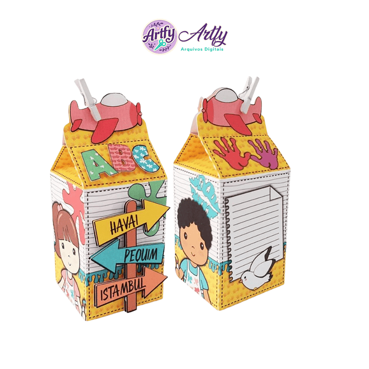 Caixa Milk Aquerela  1