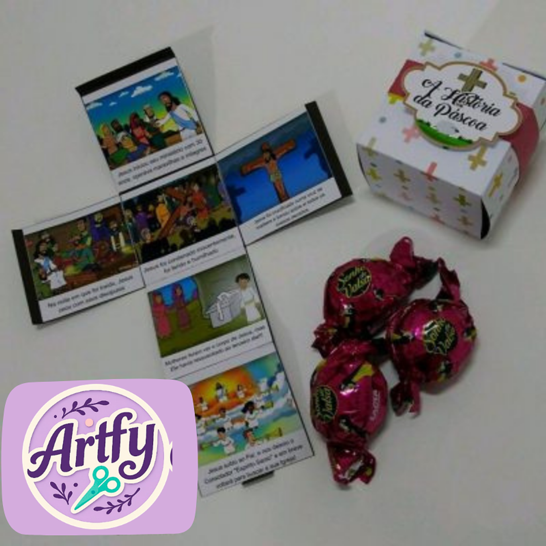 Caixa Historiada Páscoa  1