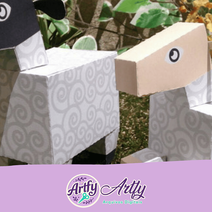 Caixa Ovelha Branca e Preta 1