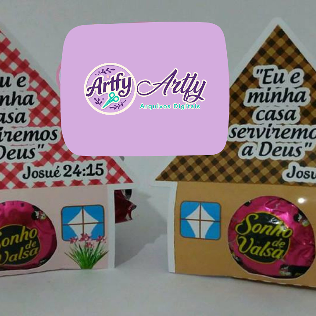 Eu e Minha Casa Serviremos ao Senhor - Porta Bombom 1