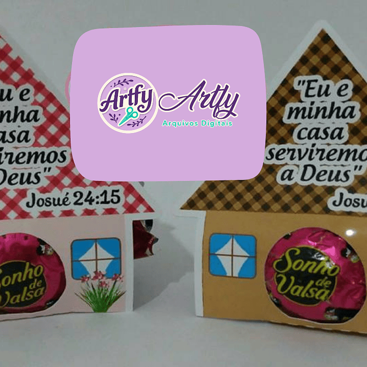 Eu e Minha Casa Serviremos ao Senhor - Porta Bombom 1