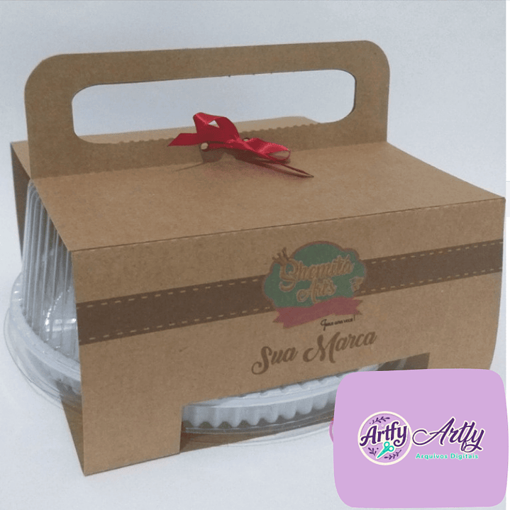 Suporte para Embalagem Plástica Bolo 1