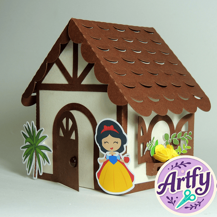 Enfeita Festa Casinha Branca de Neve 1