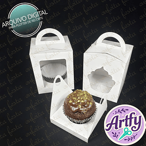 Caixinha Maleta Cupcacke