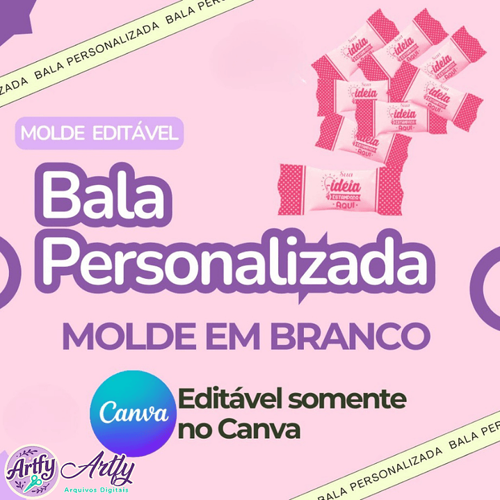 Molde Bala Personalizada 1