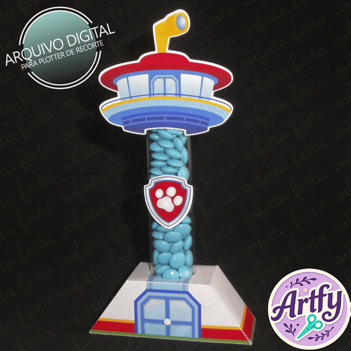 Porta Tubete 13cm Patrulha Canina 1