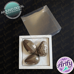 Caixa 3 Ovos de Páscoa