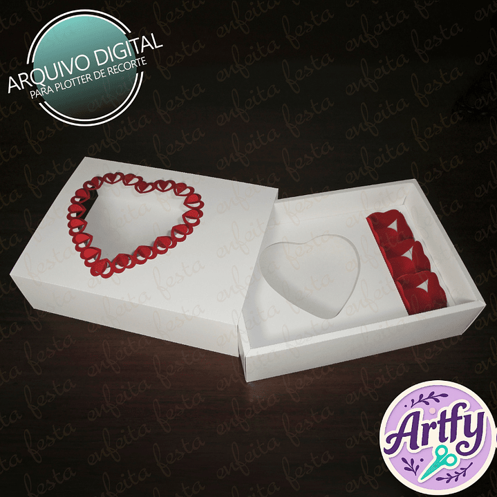Caixa Coração 3 Doces 1