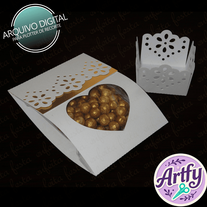 Caixeta Rendada e Envelope 1