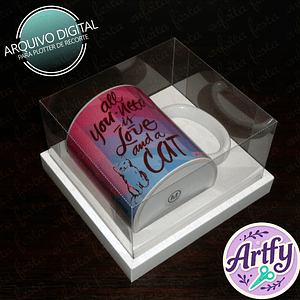 Caixa Borda Dupla Tampa Acetato